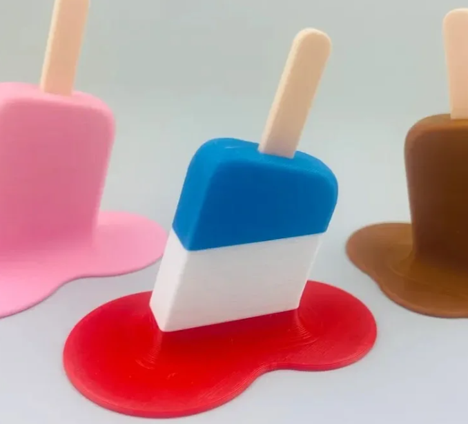 3D Printed Melting Popsicle